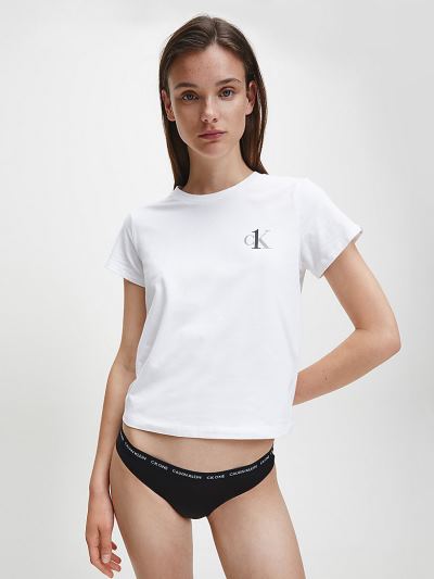 Calvin Klein Ruhák HU100118 | Calvin Klein CK One Női Lounge Póló Fehér